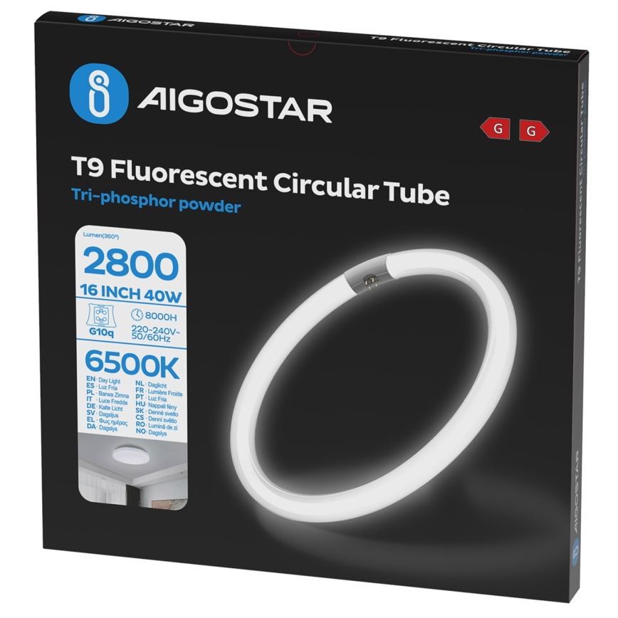 Zářivková trubice T9 G24q-1/40W/230V 6500K - Aigostar
