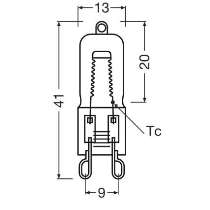 Žárovka do trouby HALOPIN G9/25W/230V 2700K - Osram
