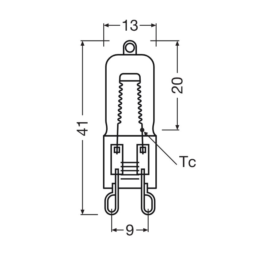 Žárovka do trouby HALOPIN G9/25W/230V 2700K - Osram