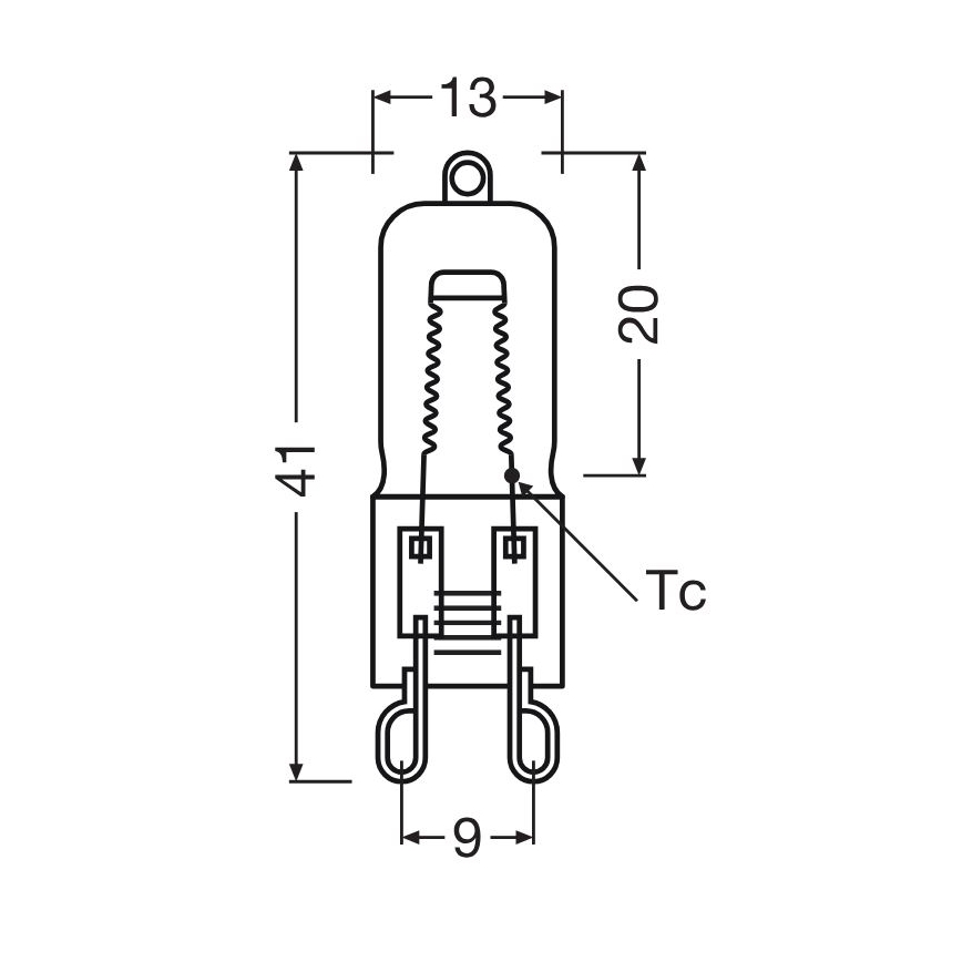Žárovka do trouby HALOPIN G9/40W/230V 2700K - Osram