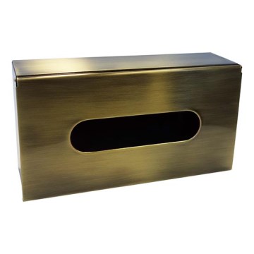 Zásobník kapesníků 25x13 cm bronzová