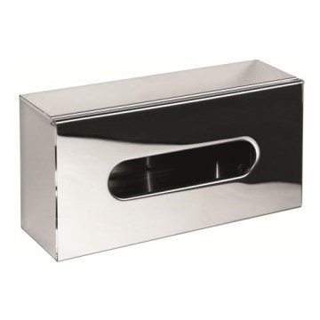 Zásobník kapesníků 25x13 cm nerez/stříbrná