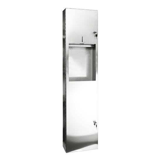 Zásobník ručníků 31x122,5 cm nerez/stříbrná