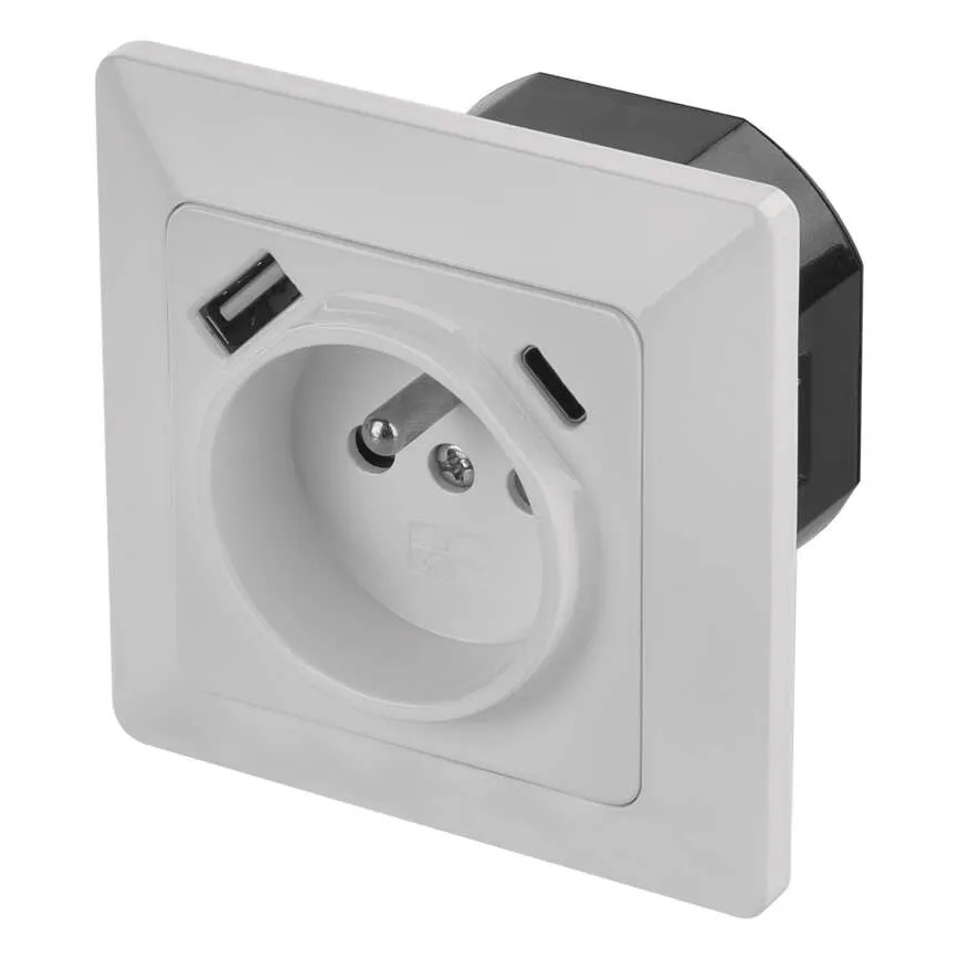 Zásuvka domovní s USB A+USB C