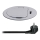 Zásuvkový sloupek pro desku stolu 1x230V + USB-C Power Delivery stříbrná/černá