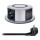 Zásuvkový sloupek pro desku stolu s bezdrátovým nabíjením Qi 3x230V + 1xUSB-A + 1xUSB-C stříbrná/černá