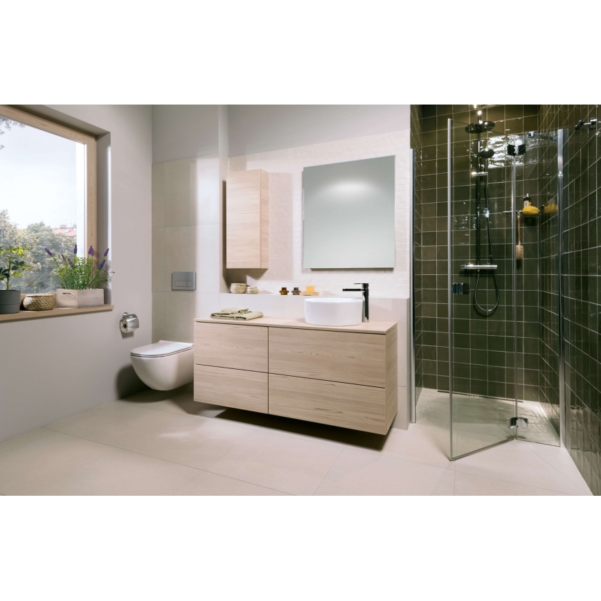 Závěsné WC MIO Vortex + záchodové prkénko SoftClose MIO + splachovací tlačítko DUAL + podomítkový modul + izolační podložka