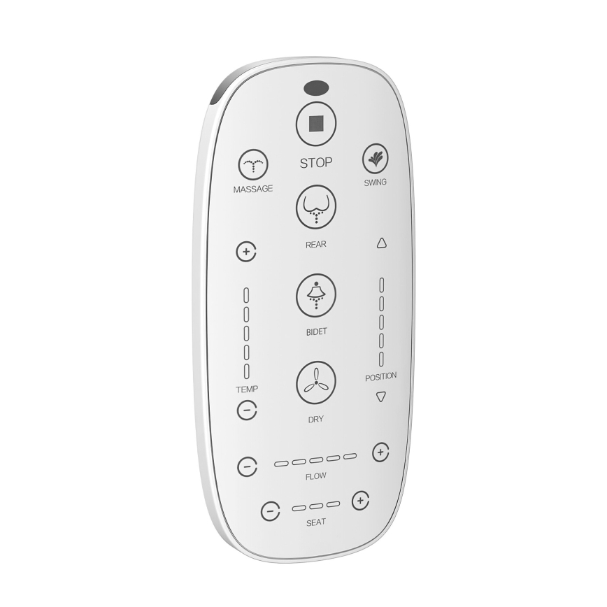 Závěsné WC s bidetem TISVILDELEJE 1600W/230V + záchodové prkénko SoftClose + splachovací tlačítko SIGMA + podomítkový modul + izolační podložka + dálkové ovládání