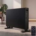 ZEVENTI - Elektrický přímotop/konvektor s LCD displejem 1250/2000W/230V černá + dálkové ovládání