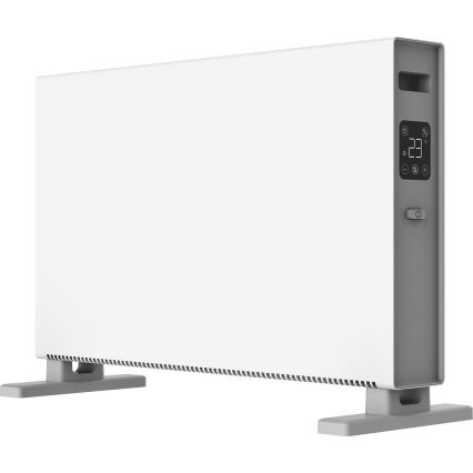 ZEVENTI - Elektrický přímotop/konvektor s LCD displejem  1250/2000W/230V bílá + dálkové ovládání