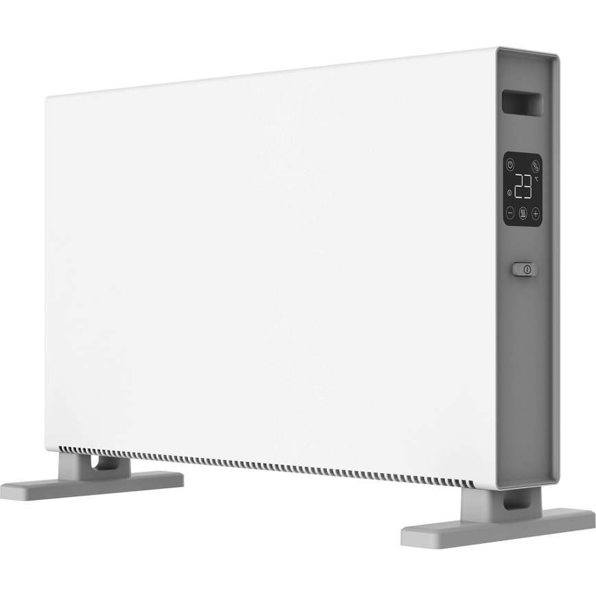 ZEVENTI - Elektrický přímotop/konvektor s LCD displejem  1250/2000W/230V bílá + dálkové ovládání