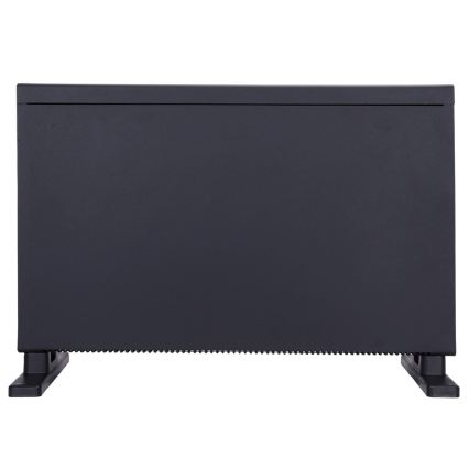 ZEVENTI - Elektrický přímotop/konvektor s LCD displejem 1250/2000W/230V černá + dálkové ovládání