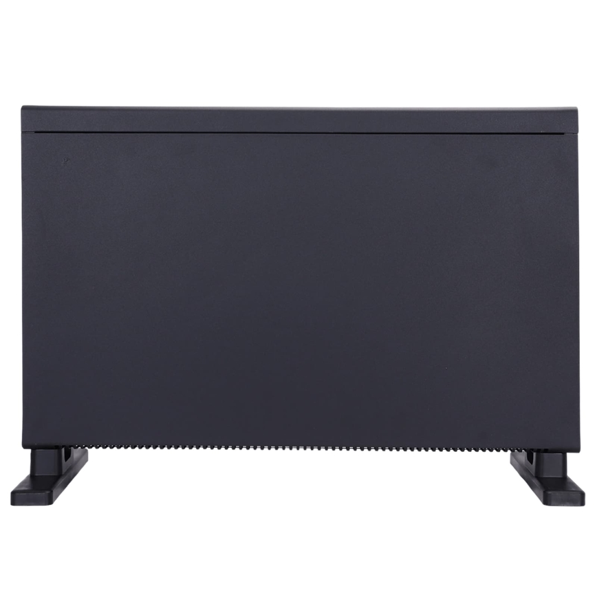 ZEVENTI - Elektrický přímotop/konvektor s LCD displejem 1250/2000W/230V černá + dálkové ovládání