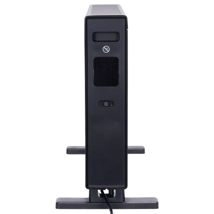 ZEVENTI - Elektrický přímotop/konvektor s LCD displejem 1250/2000W/230V černá + dálkové ovládání