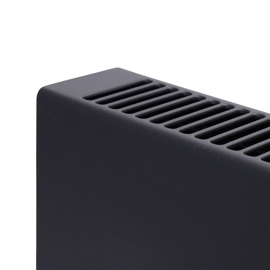 ZEVENTI - Elektrický přímotop/konvektor s LCD displejem 1250/2000W/230V černá + dálkové ovládání