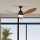 ZEVENTI - LED Stmívatelný stropní ventilátor MURO LED/18W/230V 3000-6000K Wi-Fi Tuya černá + dálkové ovládání