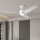 ZEVENTI - LED Stmívatelný stropní ventilátor ORVIETO LED/18W/230V 3000-6000K Wi-Fi Tuya bílá + dálkové ovládání