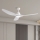 ZEVENTI - LED Stmívatelný stropní ventilátor URBINO LED/20W/230V 3000-6000K Wi-Fi Tuya bílá + dálkové ovládání