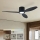 ZEVENTI - LED Stmívatelný stropní ventilátor VENTORA LED/24W/230V 3000/4000/6000K Wi-Fi Tuya černá + dálkové ovládání