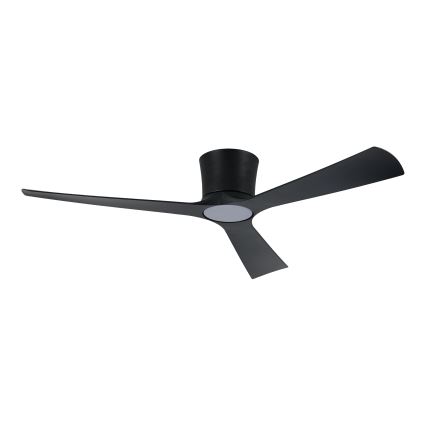 ZEVENTI - LED Stmívatelný stropní ventilátor AUREX LED/24W/230V 3000/4000/6000K Wi-Fi Tuya černá + dálkové ovládání