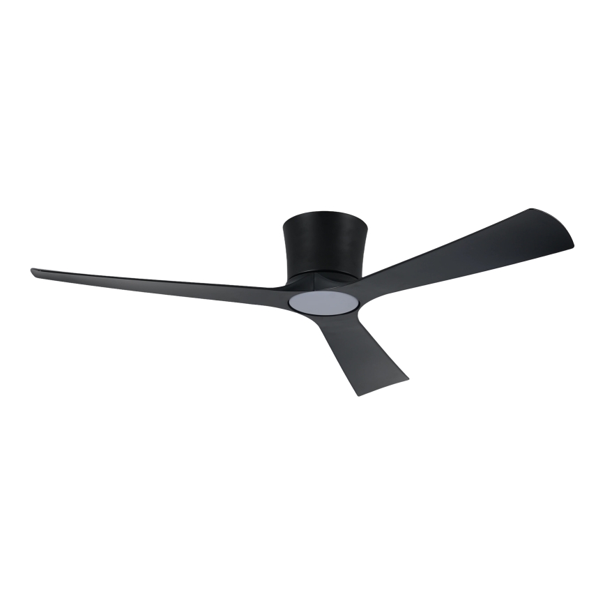 ZEVENTI - LED Stmívatelný stropní ventilátor AUREX LED/24W/230V 3000/4000/6000K Wi-Fi Tuya černá + dálkové ovládání