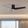 ZEVENTI - LED Stropní ventilátor BARROSA LED/18W/230V 3000/4000/6000K Wi-Fi Tuya černá + dálkové ovládání