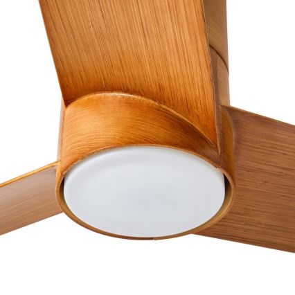 ZEVENTI - LED Stropní ventilátor BARROSA LED/18W/230V 3000/4000/6000K Wi-Fi Tuya hnědá + dálkové ovládání