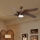 ZEVENTI - LED Stropní ventilátor LUCCA LED/18W/230V 3000-6000K Wi-Fi Tuya hnědá + dálkové ovládání
