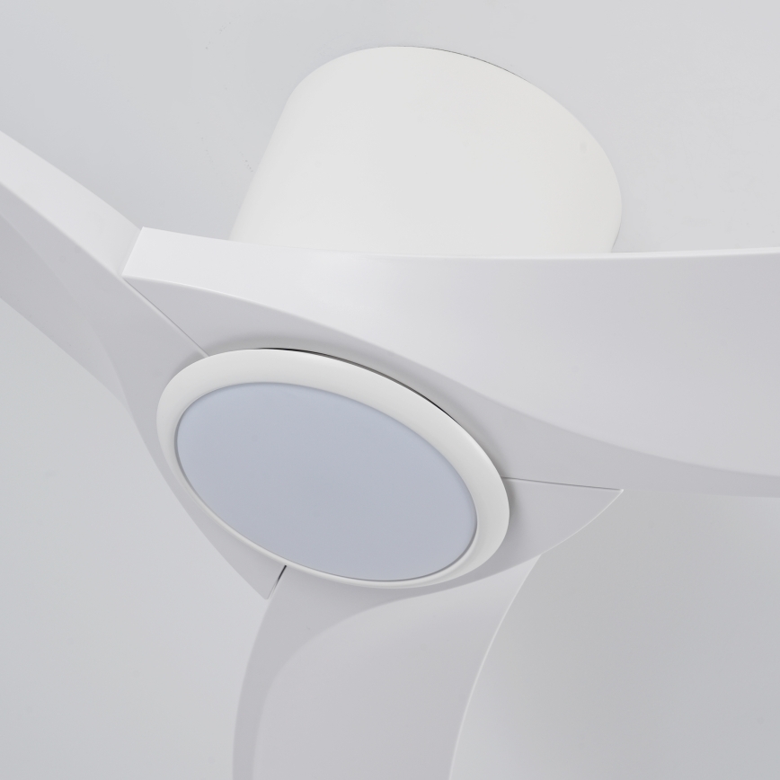 ZEVENTI - LED Stmívatelný stropní ventilátor ORBITO LED/24W/230V 3000/4000/6000K Wi-Fi Tuya bílá + dálkové ovládání