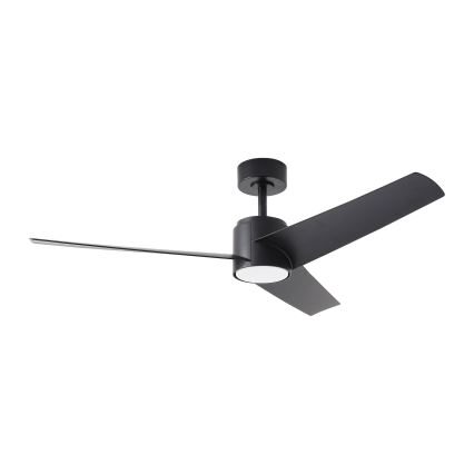 ZEVENTI - LED Stmívatelný stropní ventilátor ORVIETO LED/18W/230V 3000-6000K Wi-Fi Tuya černá + dálkové ovládání