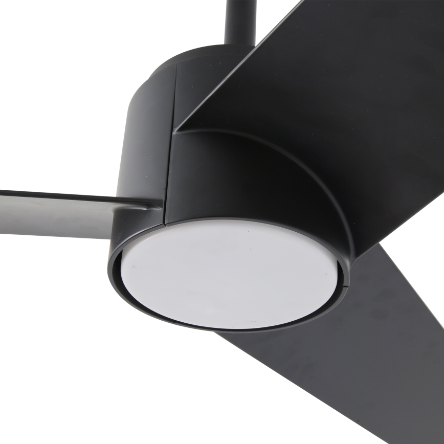 ZEVENTI - LED Stmívatelný stropní ventilátor ORVIETO LED/18W/230V 3000-6000K Wi-Fi Tuya černá + dálkové ovládání