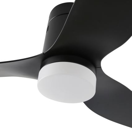 ZEVENTI - LED Stmívatelný stropní ventilátor PADUA LED/18W/230V 3000-6000K Wi-Fi Tuya černá + dálkové ovládání