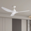 ZEVENTI - LED Stropní ventilátor URBINO LED/20W/230V 3000/4000/6000K Wi-Fi Tuya bílá + dálkové ovládání