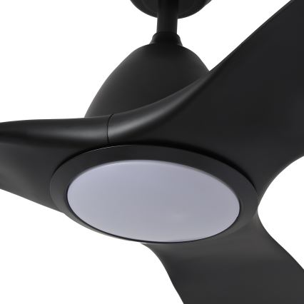 ZEVENTI - LED Stmívatelný stropní ventilátor URBINO LED/20W/230V 3000-6000K Wi-Fi Tuya černá + dálkové ovládání