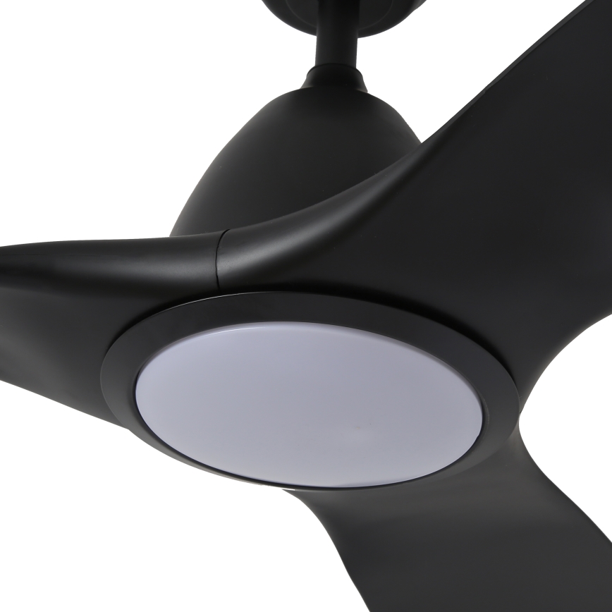 ZEVENTI - LED Stmívatelný stropní ventilátor URBINO LED/20W/230V 3000-6000K Wi-Fi Tuya černá + dálkové ovládání