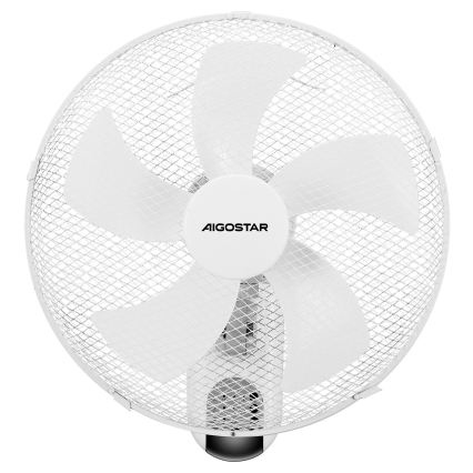 ZEVENTI - Nástěnný ventilátor FANNY 45W/230V pr. 41 cm bílá + dálkové ovládání