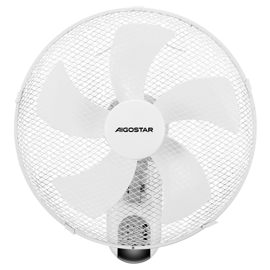 ZEVENTI - Nástěnný ventilátor FANNY 45W/230V pr. 41 cm bílá + dálkové ovládání