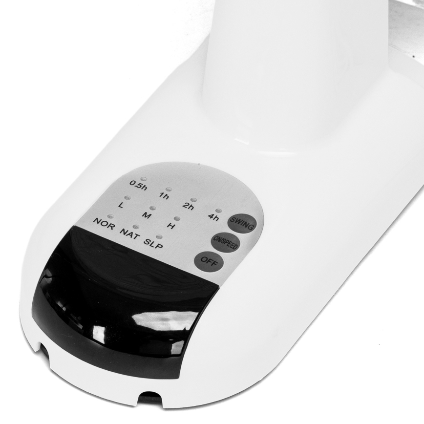 ZEVENTI - Nástěnný ventilátor FANNY 45W/230V pr. 41 cm bílá + dálkové ovládání