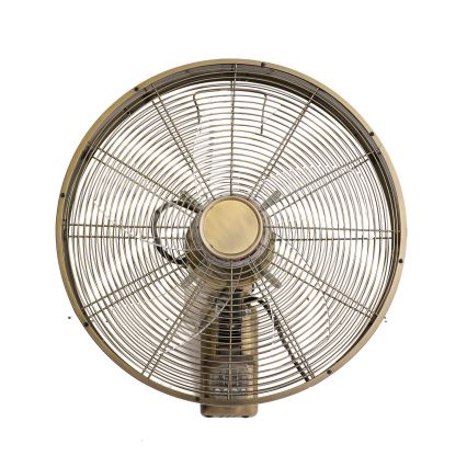 ZEVENTI - Nástěnný ventilátor FANNY 50W/230V bronzová + dálkové ovládání