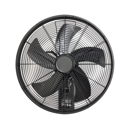 ZEVENTI - Nástěnný ventilátor FANNY 50W/230V černá + dálkové ovládání