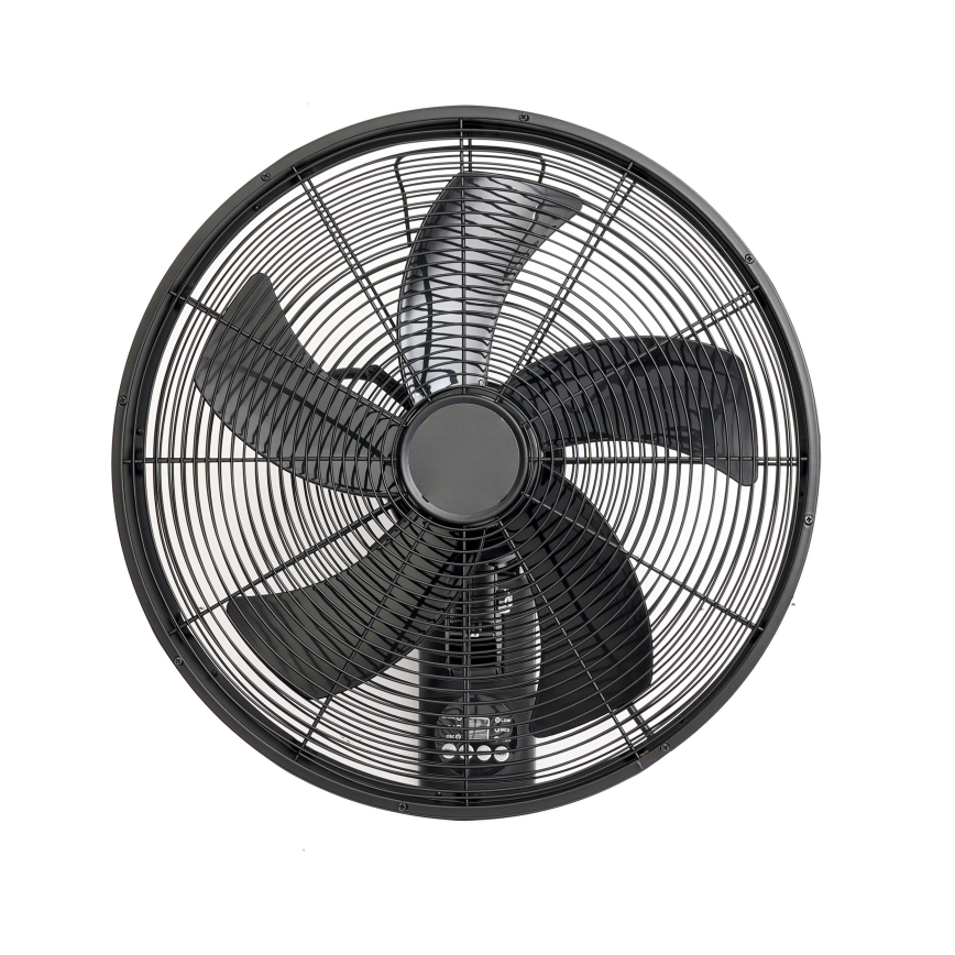 ZEVENTI - Nástěnný ventilátor FANNY 50W/230V černá + dálkové ovládání