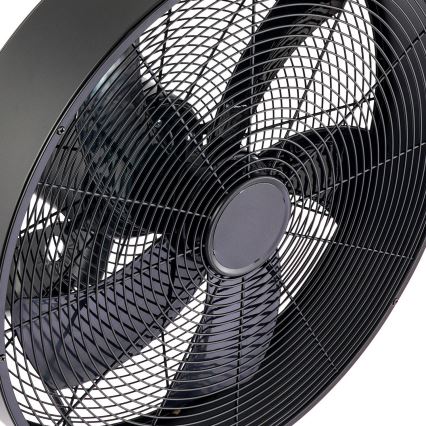 ZEVENTI - Nástěnný ventilátor FANNY 50W/230V černá + dálkové ovládání