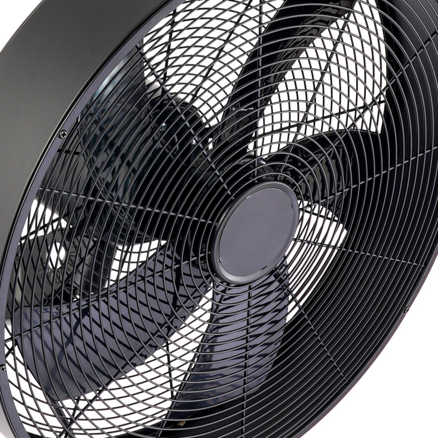 ZEVENTI - Nástěnný ventilátor FANNY 50W/230V černá + dálkové ovládání