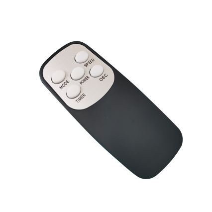 ZEVENTI - Nástěnný ventilátor FANNY 50W/230V pr. 45 cm matný chrom + dálkové ovládání