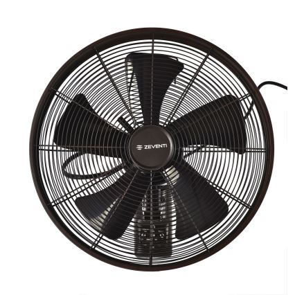 ZEVENTI - Nástěnný ventilátor FREEZE 50W/230V pr. 40 cm černá/hnědá + dálkové ovládání