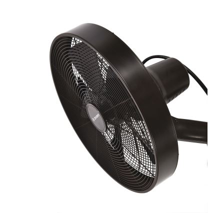 ZEVENTI - Nástěnný ventilátor FREEZE 50W/230V pr. 40 cm černá/hnědá + dálkové ovládání