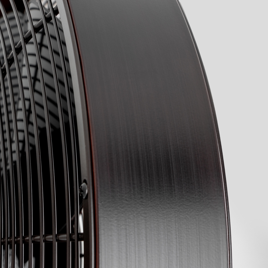 ZEVENTI - Nástěnný ventilátor FREEZE 50W/230V pr. 40 cm černá/hnědá + dálkové ovládání