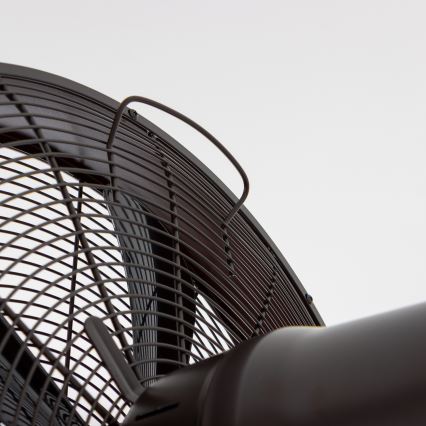 ZEVENTI - Nástěnný ventilátor FREEZE 50W/230V pr. 40 cm černá/hnědá + dálkové ovládání
