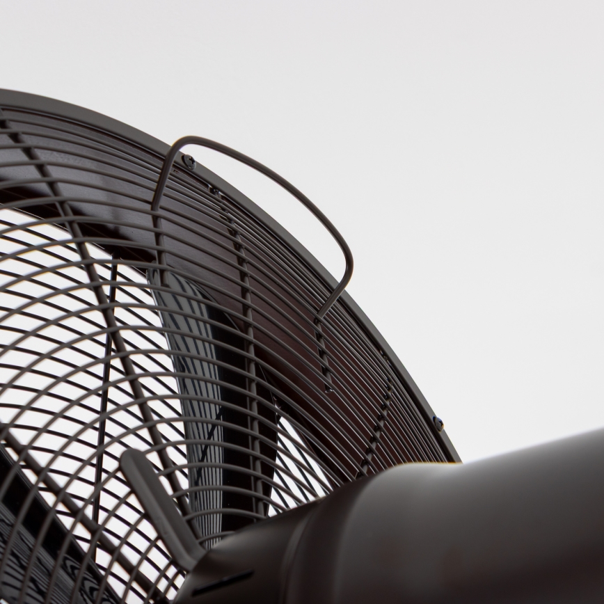 ZEVENTI - Nástěnný ventilátor FREEZE 50W/230V pr. 40 cm černá/hnědá + dálkové ovládání