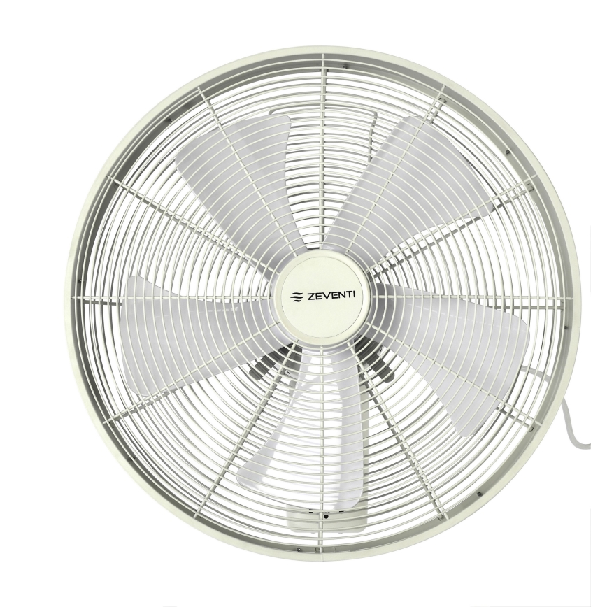 ZEVENTI - Nástěnný ventilátor FREEZE 50W/230V pr. 40 cm bílá + dálkové ovládání
